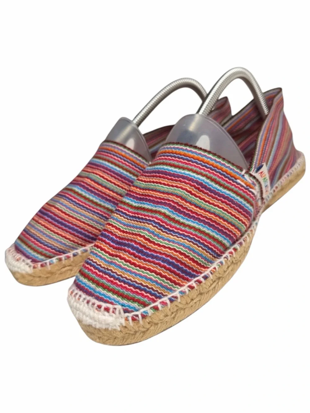 Alpargatus Rainbow Stripe Espadrille Flats‎ Made in Spain Vegan EU 41